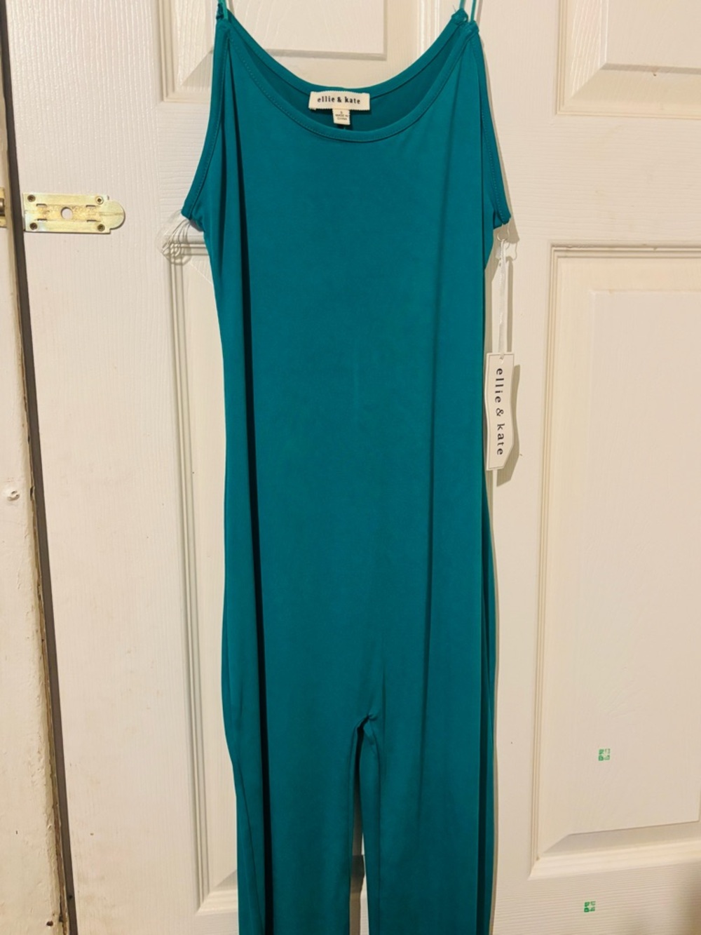 ellie & kate Teal Jumpsuit - Sleeveless Women’s One-Piece